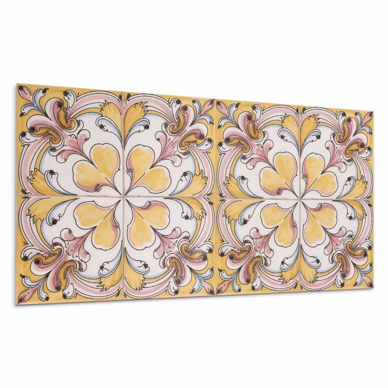 Kafelki samoprzylepne Wallfluent 60×30 cm Ornamenty i kwiaty w harmonijnym zestawieniu 6 szt.