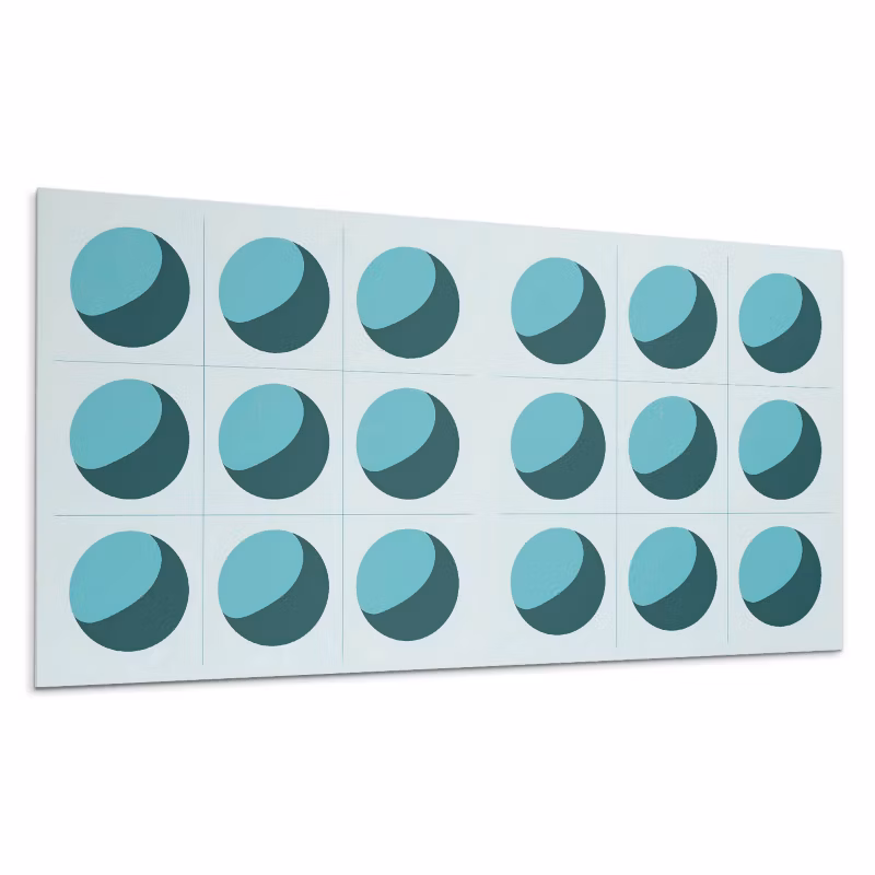 Kafelki samoprzylepne Wallfluent 60×30 cm Siatka z geometrycznymi kulami 6 szt.