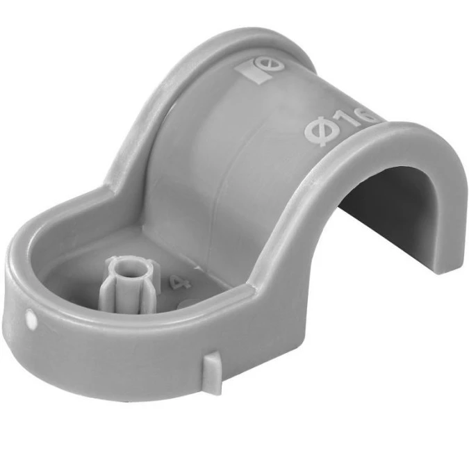 Uchwyt plastikowy pojedynczy do rurek instalacyjny 18 mm Rawlplug R‑SC40‑PCS‑18 / 80 szt./