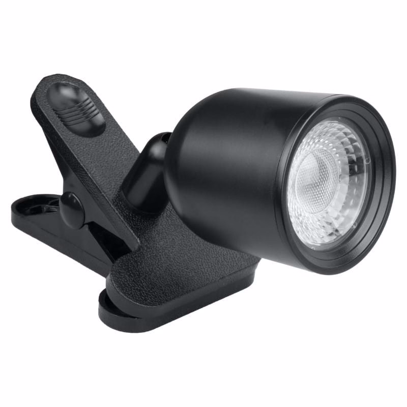 Lampa biurkowa DPM czarna LED 4W 4000K 350lm z klipsem IP20 wym: 18.5 x 7.2 x 11.5 cm tworzywo sztuczne – 1 szt.