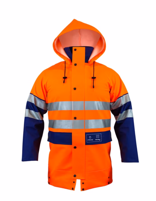Kurtka dwukolorowa PROS model 400 R Pomarańczowy fluorescencyjny/Niebieski 50 1 szt.