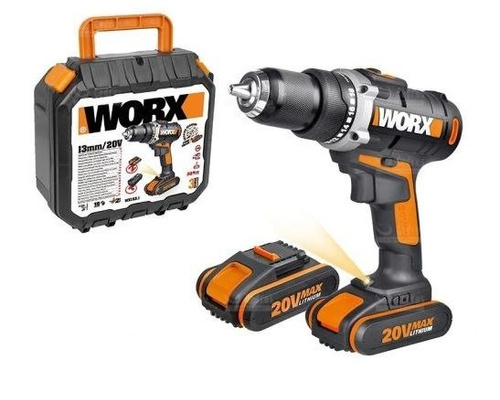 Akumulatorowa wiertarko-wkrętarka WX183.1 Worx 20 V 50 Nm