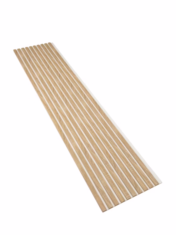 Lamele na Białej Płycie Ścienne SunWood Panele Dekoracyjne Dąb Sonoma 275x46cm 1 szt.