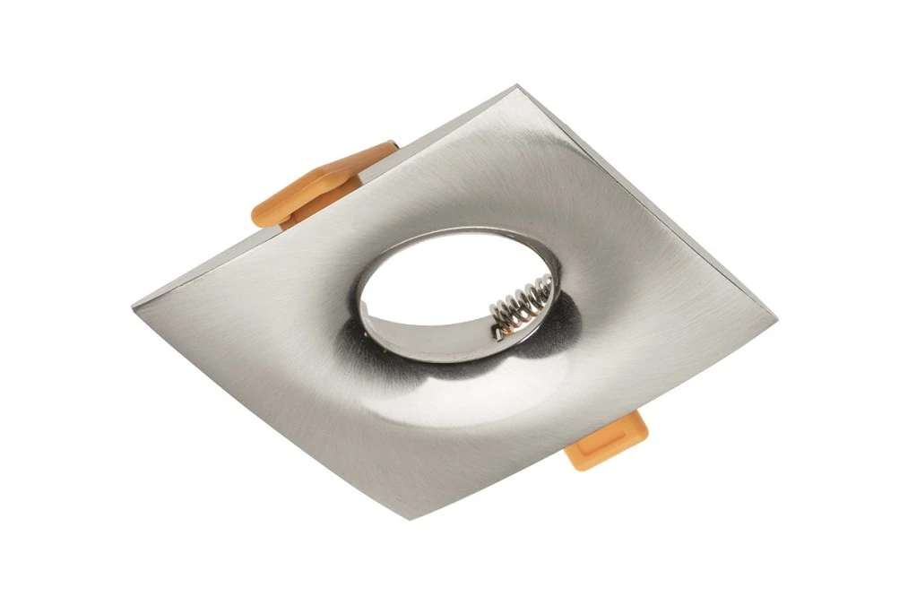 Sufitowa oprawa punktowa AURORA, IP20, kwadratowa, inox/satyna
