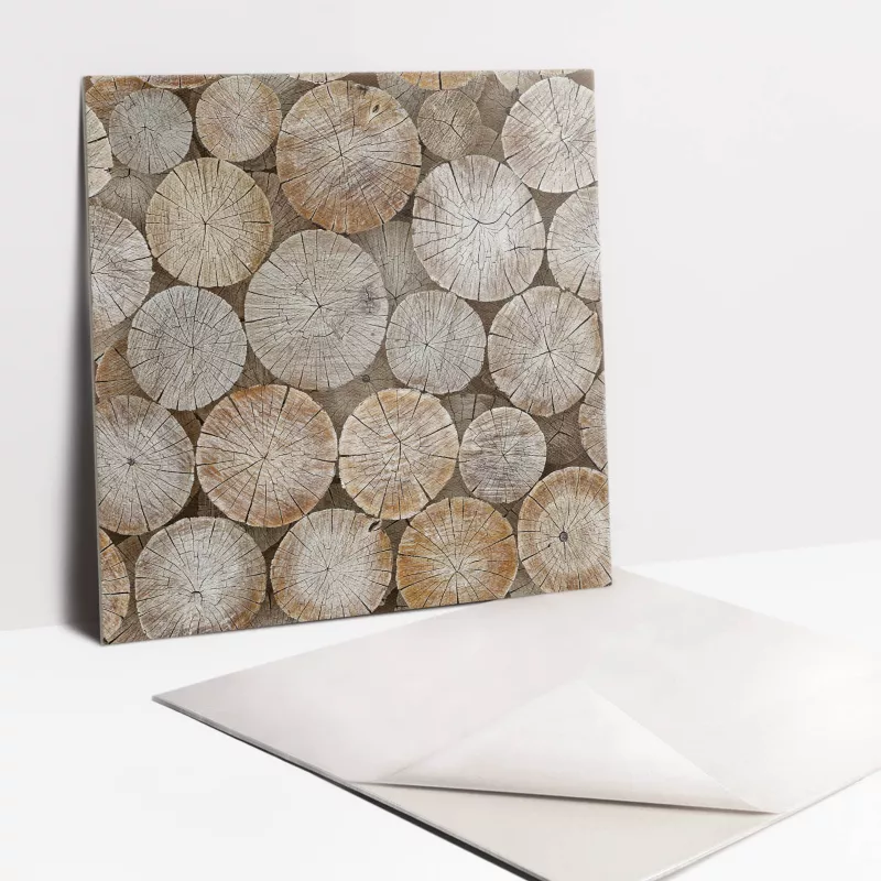 Kafelki samoprzylepne Tulup 30×30 cm Pnie drzew 9 szt.
