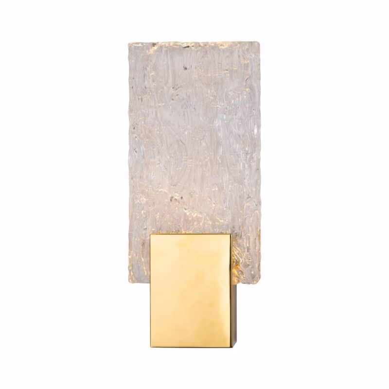 Kinkiet ścienny Maxlight Vetro złoty szkło kryształowe LED 3W 3000K 240lm IP20 wym: 30 x 13 x 5,5 cm – 1 szt.