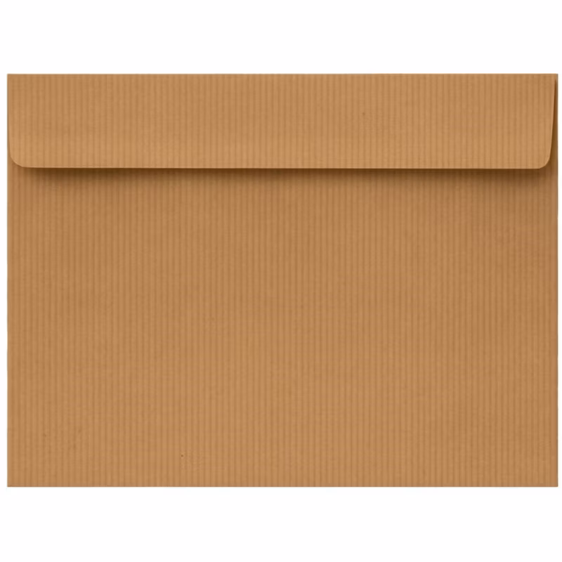 Koperty Ozdobne Neopak C5 HK Kraft Prążek 120g – Ekologiczne Koperty 50 szt.