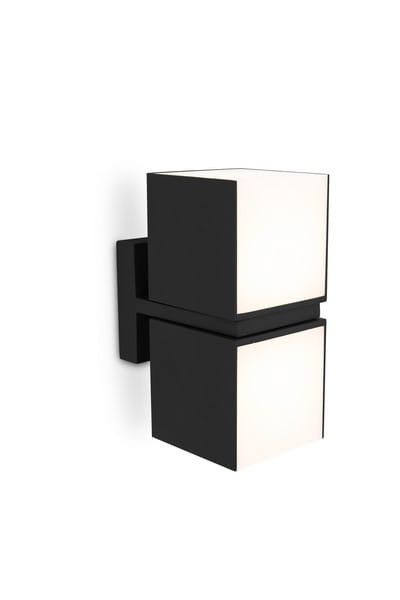 Kinkiet ścienny zewnętrzny Lutec Cuba czarny LED 23W 3000K 1000lm IP54 wym: 10 x 14,7 x 21,3 cm aluminium – 1 szt.