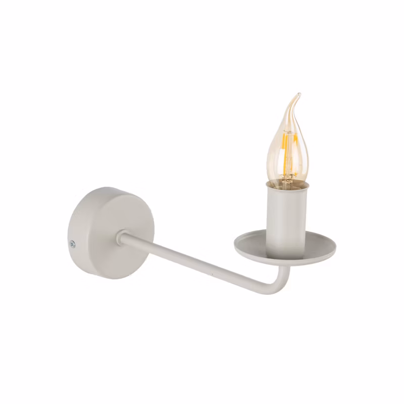 Kinkiet TK-Lighting Limal beżowy E14 świeczka 1 – 1 szt.