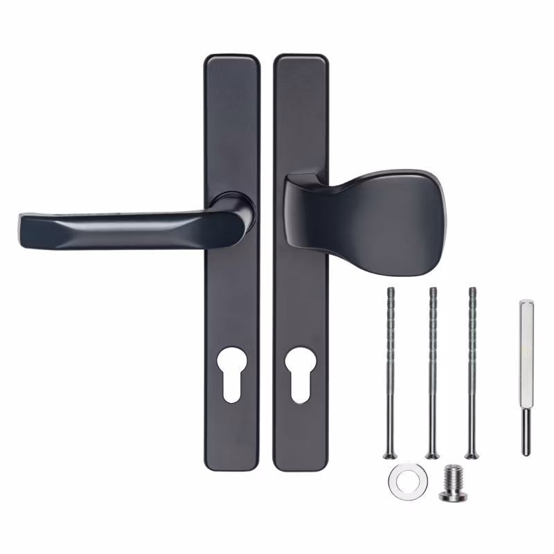 Klamka do Drzwi PSG Antracyt Owalna z Pochwytem Szyld 247×32 90 mm Aluminiowa 1 szt.