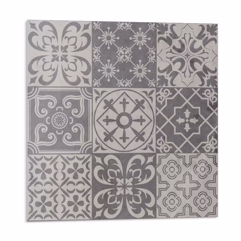 Kafelki samoprzylepne Wallfluent 50×50 cm Układ trzech na trzech kafli 4 szt.