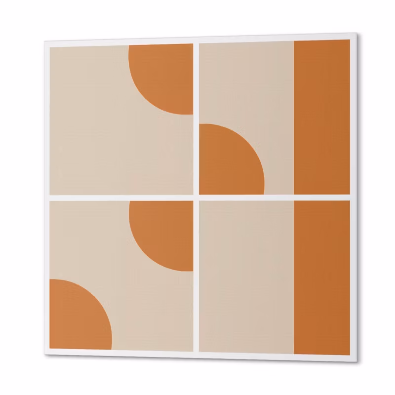 Komplet Kafelków Samoprzylepnych ArtPrintCave 20×20 cm Abstrakcyjne geometryczne kształty 20 szt.