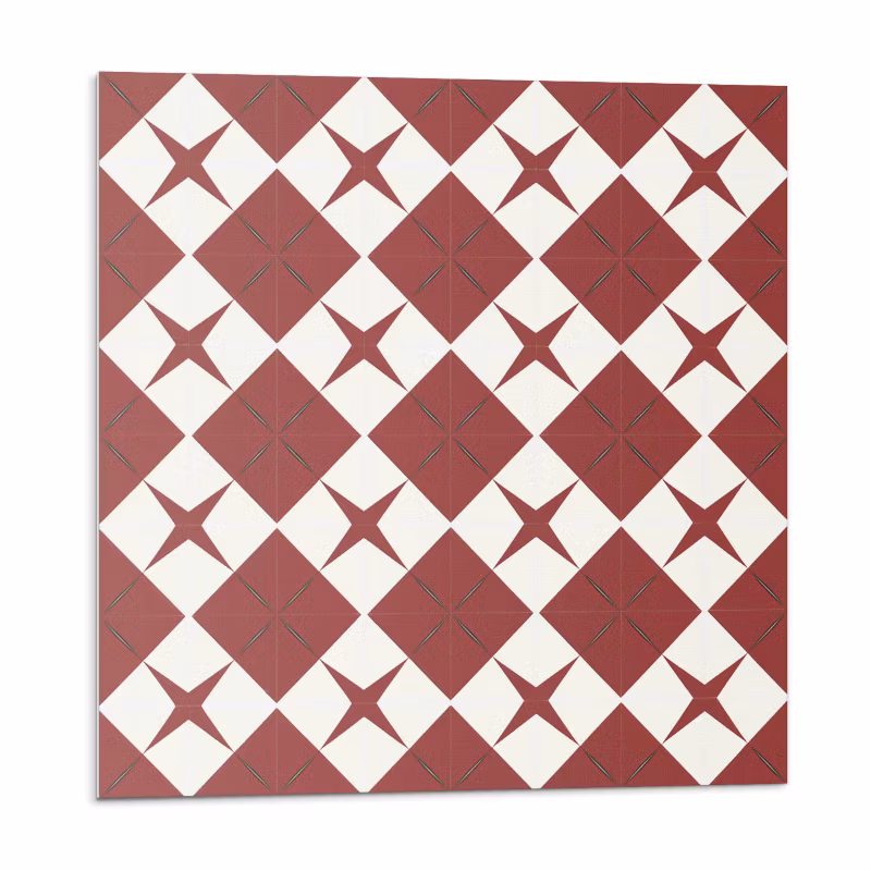 Kafelki samoprzylepne Wallfluent 30×30 cm Wzór gwiazd na diamentach 9 szt.