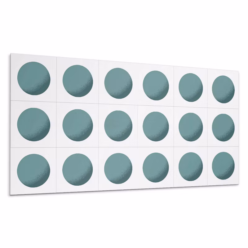 Kafelki samoprzylepne Wallfluent 60×30 cm Siatkowe kształty z okręgami 6 szt.