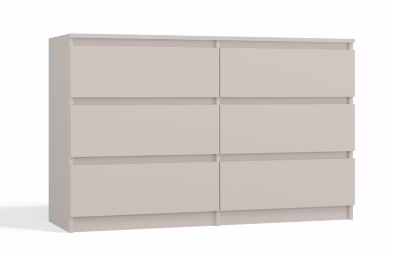 Komoda Topeshop Malwa M6 120 Kaszmir Beż 30x120x75 cm 1 szt.