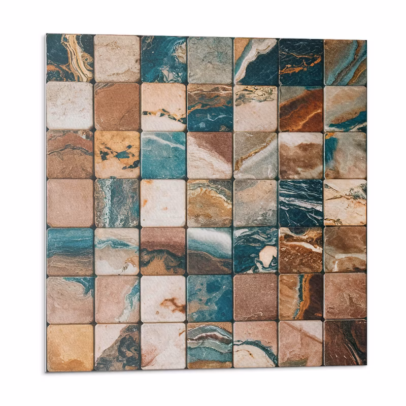 Kafelki samoprzylepne Wallfluent 30×30 cm Wzór mozaiki z kamiennych elementów 9 szt.