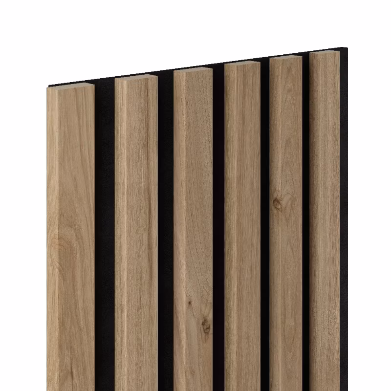 Lamele ścienne na czarnym filcu 6L Marbet Design WOODLINE 270×30 cm Jackson 1 szt.