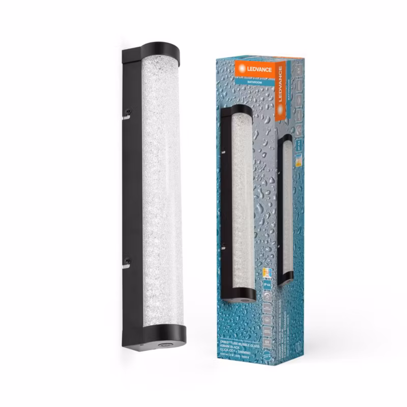 Lampa Łazienkowa Ledvance LED Kinkiet Ściemnialny 9W 820lm CCT Czarny IP44 40cm 1 szt.
