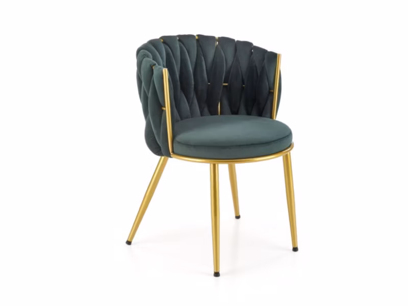 Krzesło Halmar tapicerowane K517 VELVET zielone 1 szt