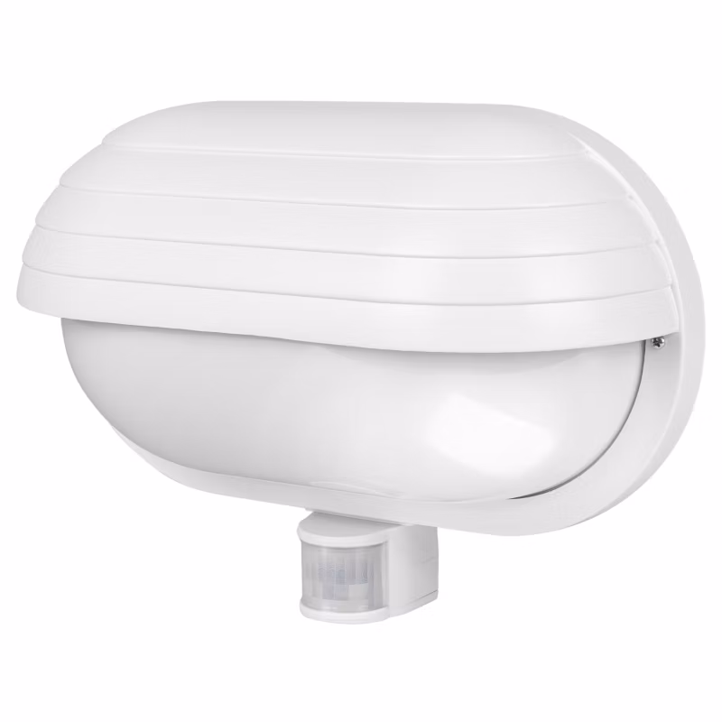 Kinkiet zewnętrzny E27 LED MasterLED Froda czujnik ruchu PIR lampa ścienna biały 1 szt.