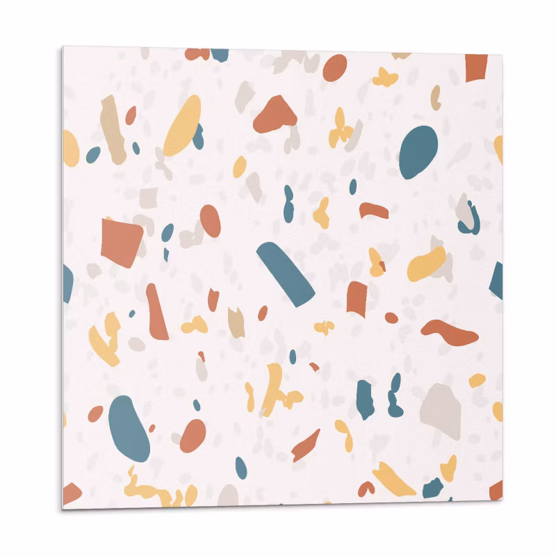 Kafelki samoprzylepne Wallfluent 50×50 cm Wzór geometryczny z artystycznymi kształtami 4 szt.