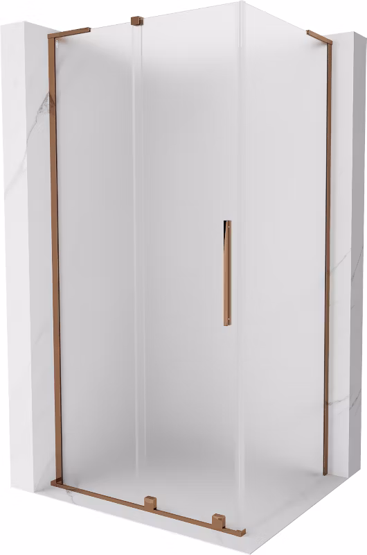 Kabina prysznicowa Mexen Velar L rozsuwana 110 x 120 cm szron różowe złoto 1 szt.