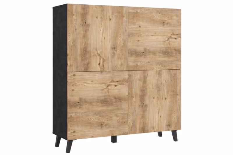 Komoda RTV MINIO go for it LOKET H 120cm, matera/kasztan wrocławski, 1 szt.