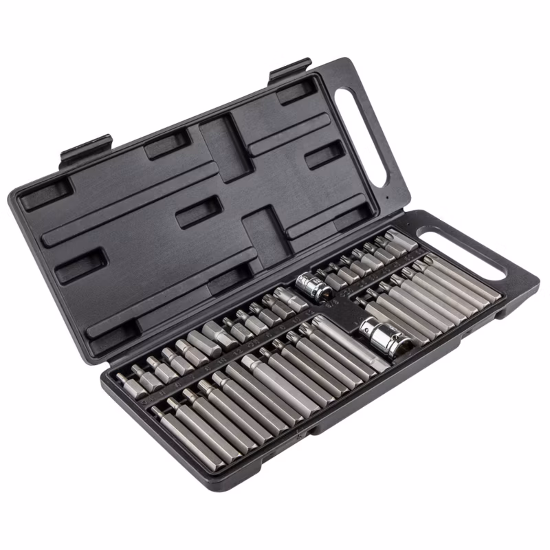 Końcówki wkrętakowe Top Tools 40 sztuk srebrny 1 kpl.