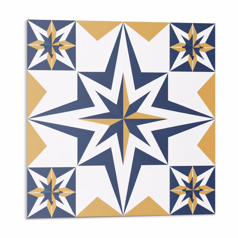 Kafelki samoprzylepne Wallfluent 20×20 cm Kwantowe gwiazdy w geometrycznych formach 20 szt.