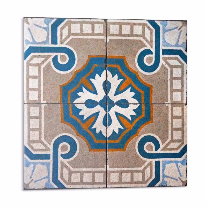 Kafelki samoprzylepne Wallfluent 20×20 cm Ornamentalna mozaika w stylu graficznym 20 szt.