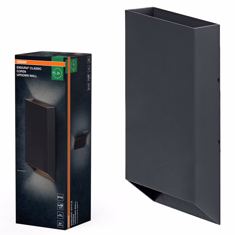 Kinkiet Ogrodowy Endura Osram Lampa Elewacyjna LED Szary IP54 1 szt.