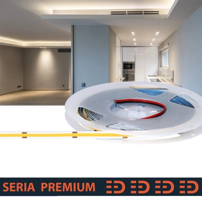 Taśma Premium 12V COB 528led 4000K 1200lm Ra90 (50)