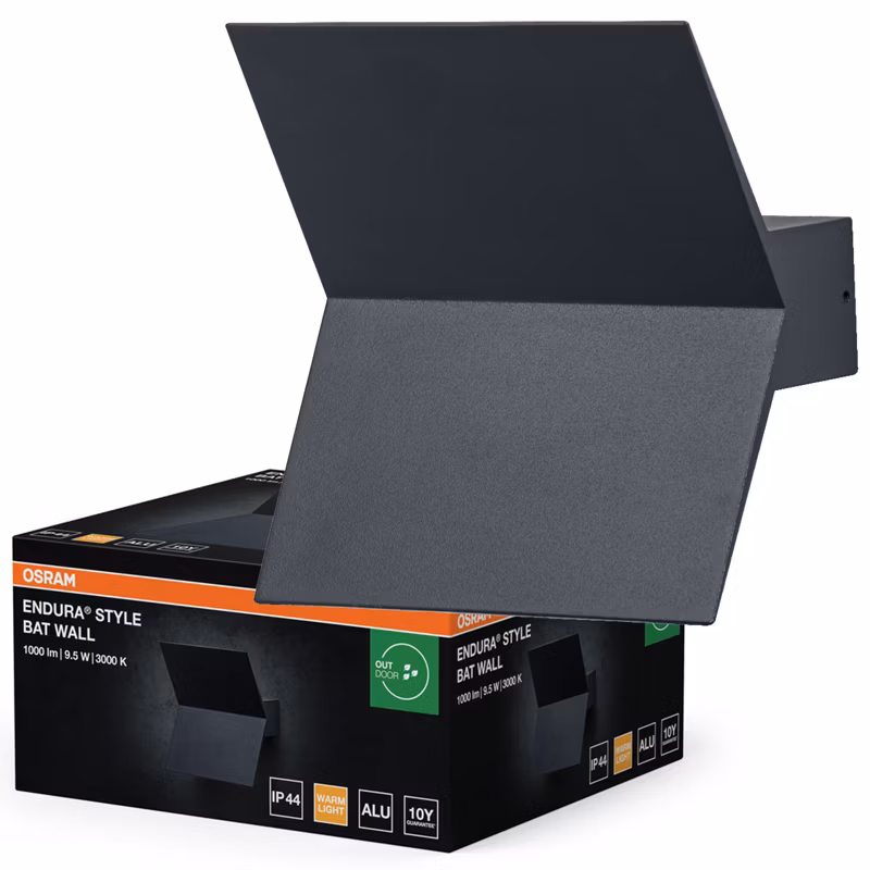 Kinkiet Ogrodowy Endura Osram Lampa Elewacyjna LED 9.5W 580lm 3000K Szary IP44 1 szt.