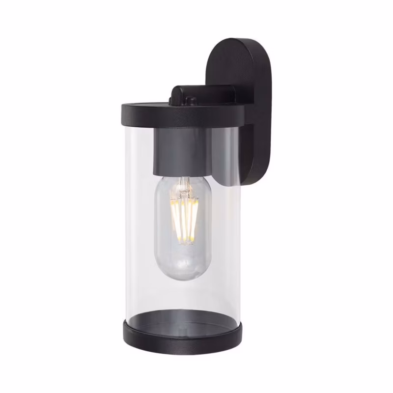 Kinkiet ścienny zewnętrzny V-TAC czarny 1 x E27 x 10W IP44 wym: 23,4 x 9,3 x 11,6 cm – 1 szt.
