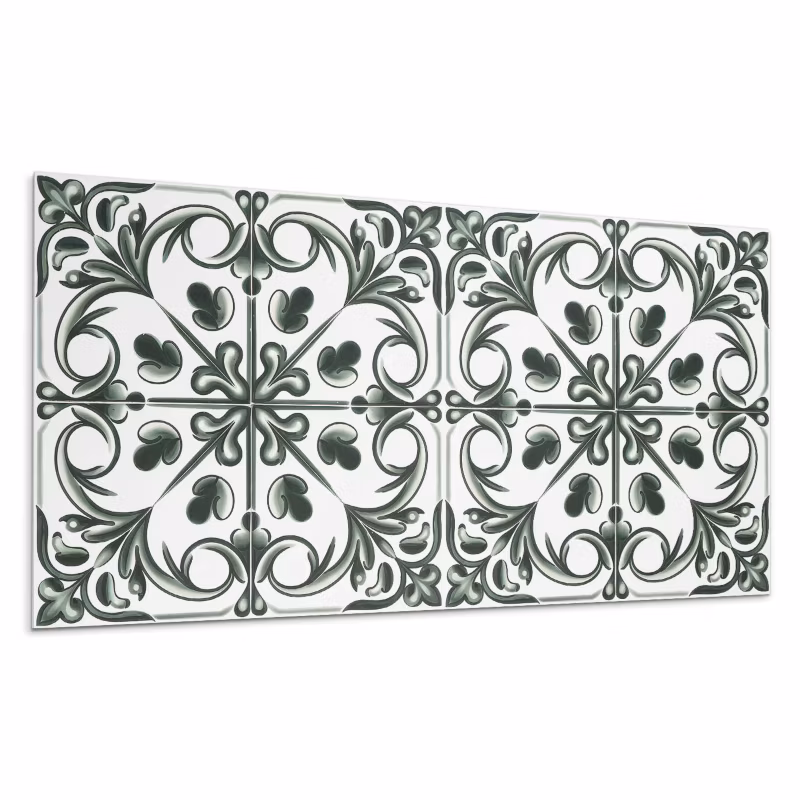Kafelki samoprzylepne Wallfluent 60×30 cm Kafelkowy motyw roślinny 6 szt.