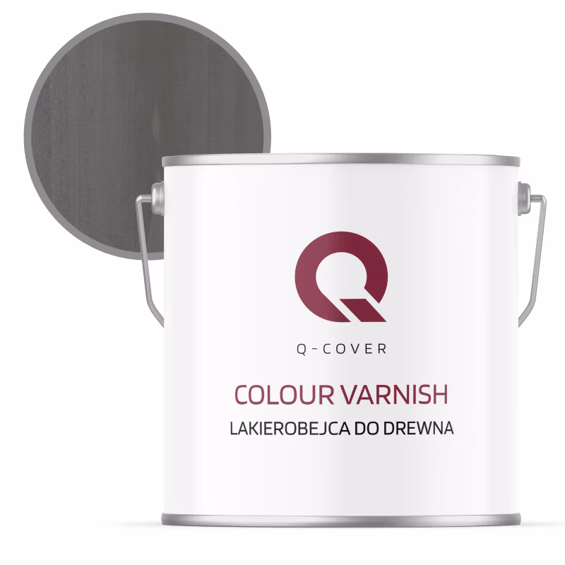 Lakierobejca do Drewna 3w1 Q-Cover Antracyt Półmat 5L
