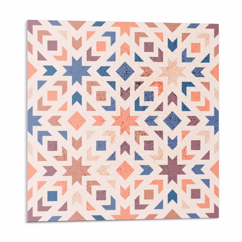 Kafelki samoprzylepne Wallfluent 30×30 cm Zgodność wzorów geometrycznych 9 szt.