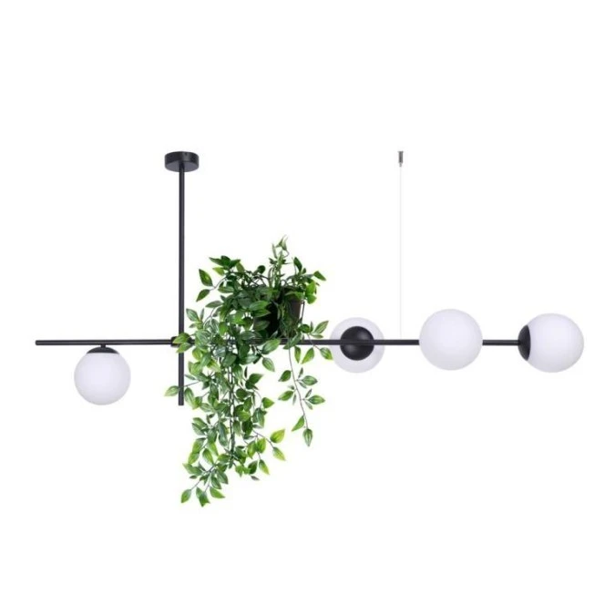 Sufitowa lampa dekoracyjna z kwietnikiem do salonu z serii VUELTA K‑4737 Kaja Lighting