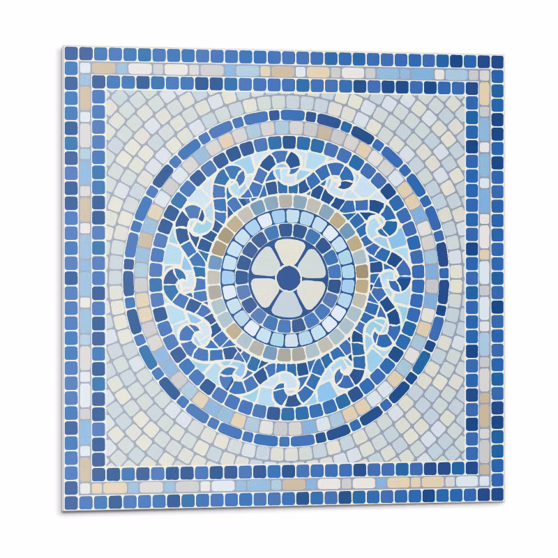 Kafelki samoprzylepne Wallfluent 30×30 cm Wzór mozaikowy inspirowany niebem 9 szt.