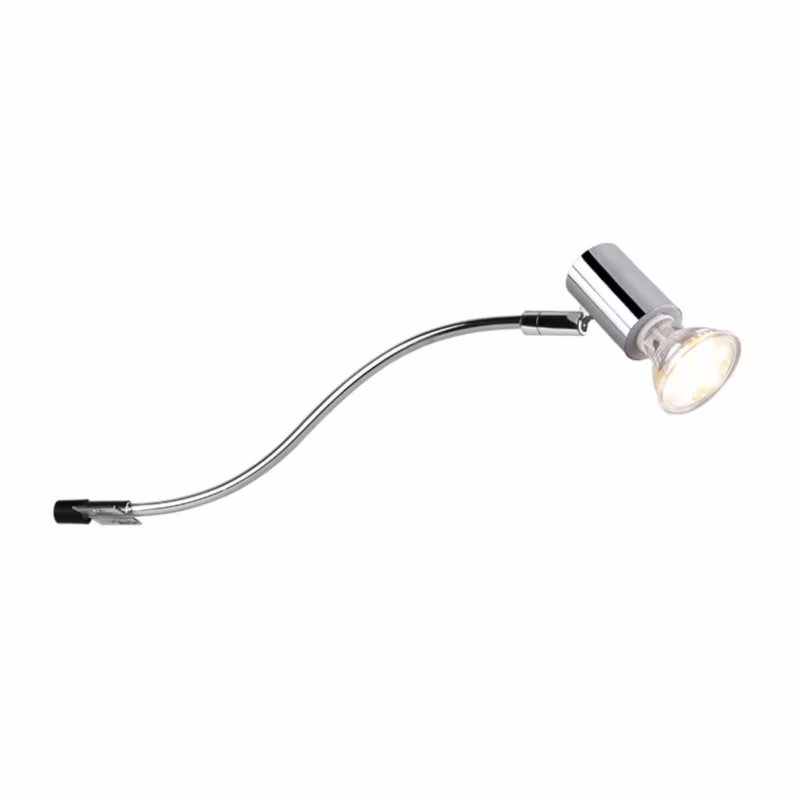 Kinkiet ścienny Trio Giada chromowany do łazienki 1 x GU10 x 5W IP44 wym: 11,4 x 5,4 x 34,3 cm – 1 szt.