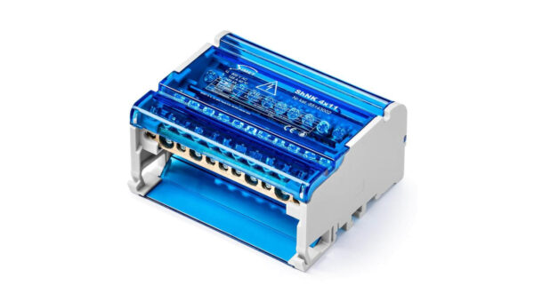 Czterobiegunowy modułowy blok rozdzielczy 4x(7x6mm2 2x25mm2 2x35mm2) na szynę TS35 ShNK 4×11 85143002