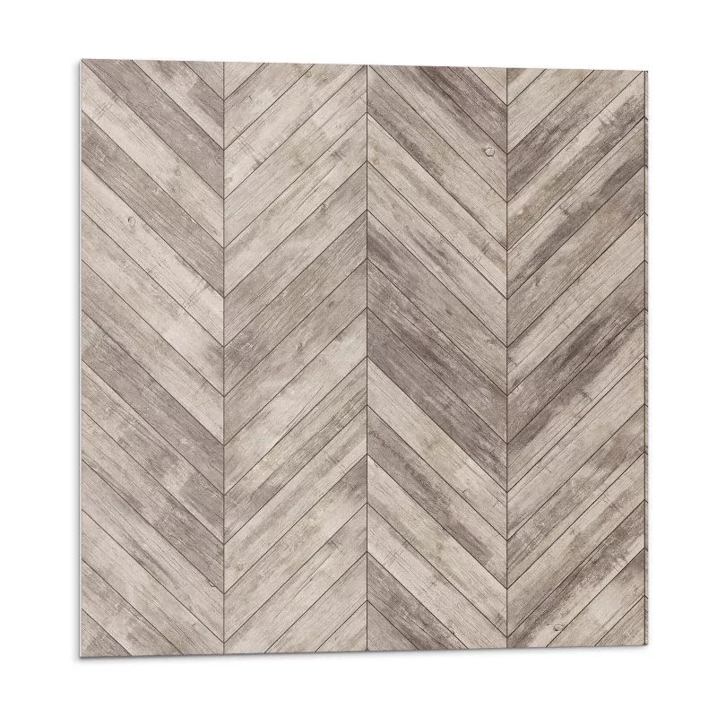 Kafelki samoprzylepne Wallfluent 20×20 cm Motyw jodełkowej deski 20 szt.