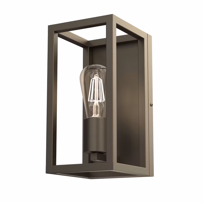 Kinkiet ścienny Luminex Frame tytanowy złoty 1 x E27 x 15W IP20 wym: 30 x 15 x 17 cm – 1 szt.