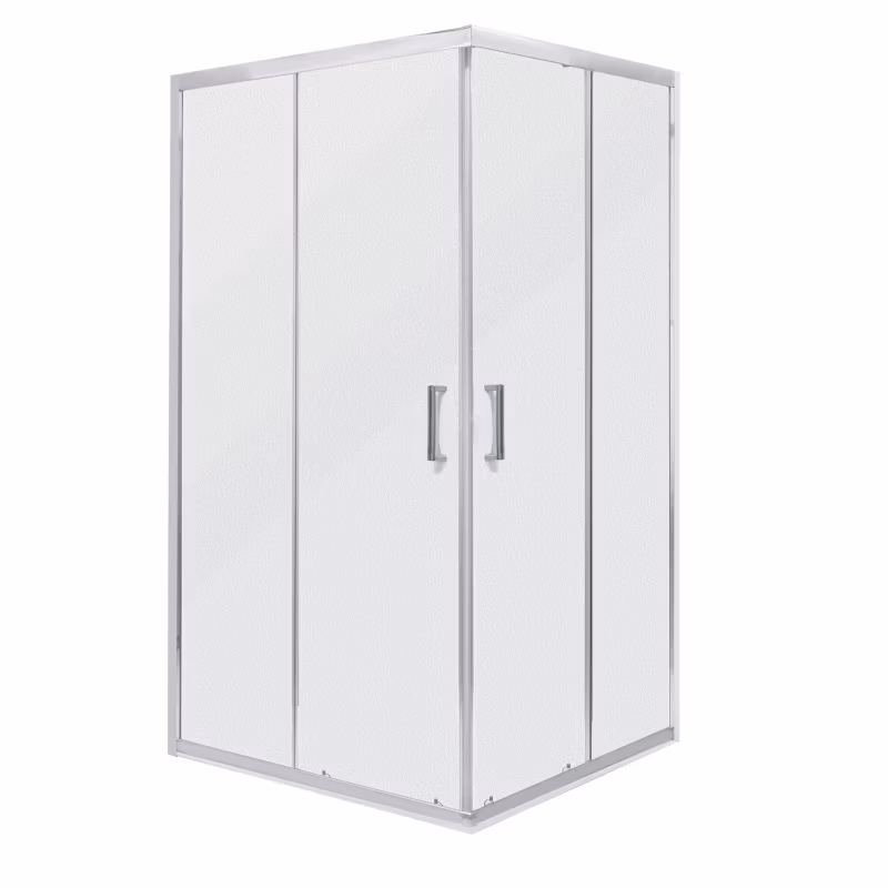 Kabina prysznicowa prostokątna Kerra Malibu 70×100 cm chrom z mrożonym szkłem 1 szt.