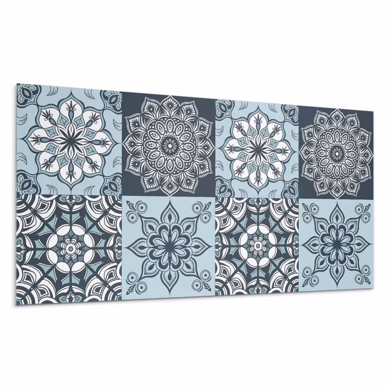 Kafelki samoprzylepne Wallfluent 60×30 cm Mandala w siatce wzorów 6 szt.