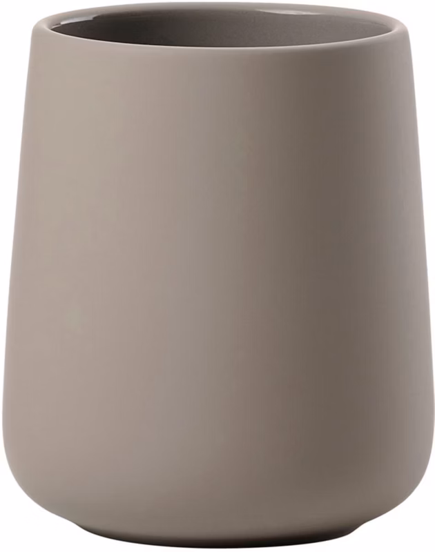 Kubek na szczoteczki Zone Denmark Nova One taupe ciemnoszary 8×10 cm 1 szt.
