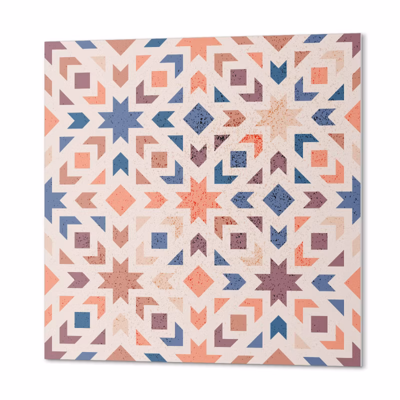 Komplet Kafelków PCV ArtPrintCave 30×30 cm Geometryczne wzory w harmonii 9 szt.