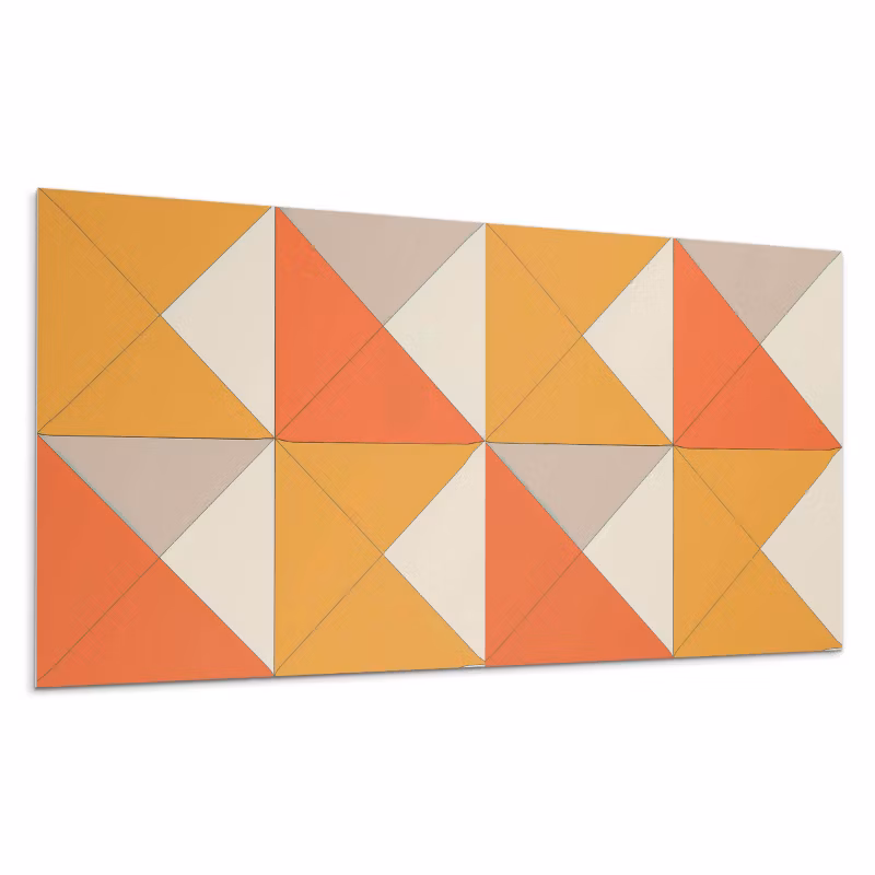 Kafelki samoprzylepne Wallfluent 60×30 cm Kreatywne trójkąty w stylowym rozmieszczeniu 6 szt.