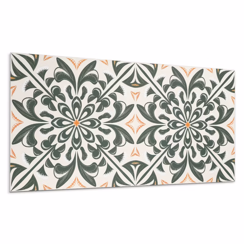 Kafelki samoprzylepne Wallfluent 40×20 cm Kwiaty w otoczeniu liści 10 szt.