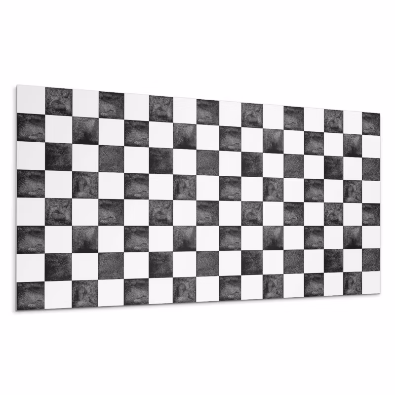 Kafelki samoprzylepne Wallfluent 40×20 cm Motyw szachownicy z wykończeniem 10 szt.